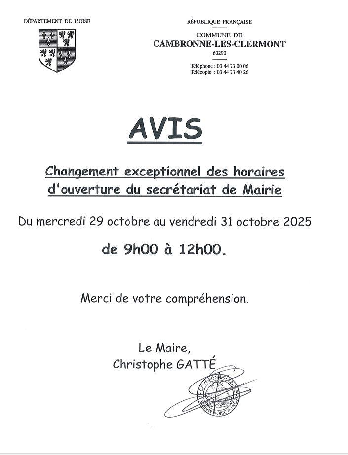 Horaires secretariat 3